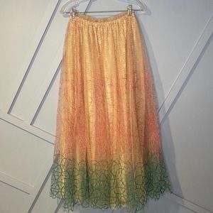 Anthropologie Geisha Designs Frederika Tulle Skirt